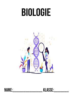 Biologie Deckblatt DNA Wissenschaft | Bio Deckblätter