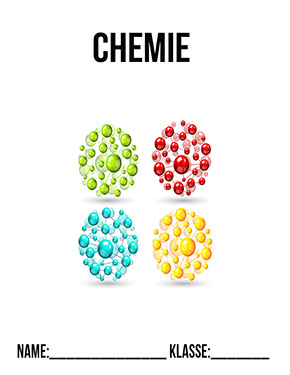 Deckblatt Mit Atomen für Chemie