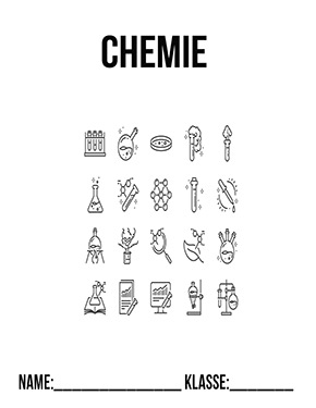 Deckblatt Deckblätter Ausmalen für Chemie