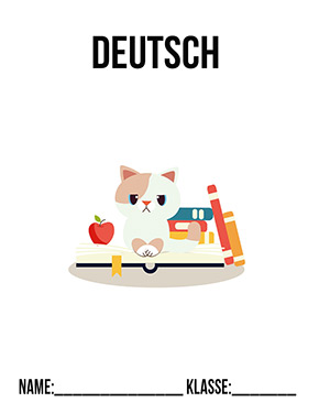 Deckblatt Klasse 2 für Deutsch
