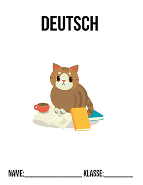 Deckblatt Klasse 3 für Deutsch