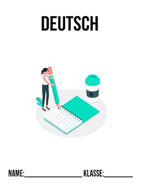 Deckblatt Mappe für Deutsch