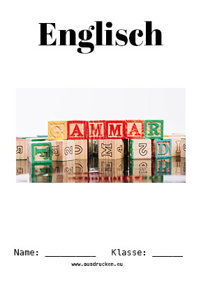 Hier kannst du dir jetzt dein gesuchtes Englisch Deckblatt Grammatik schnell und einfach erstellen und kostenlos ausdrucken.
Mit deinem persönlichen Deckblatt für deine Hefter, Schulordner und Mappen bist du super organisiert und behältst stehst den Überblick.