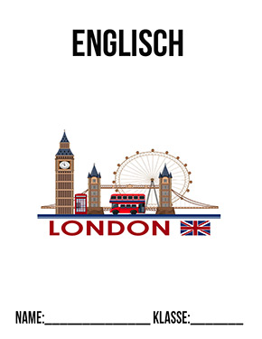 Deckblatt London für Englisch