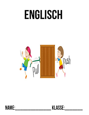 Deckblatt Mappe für Englisch