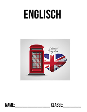 Deckblatt Klasse 8 für Englisch