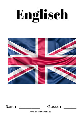 Englisch Deckblatt Flagge