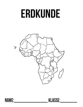 Deckblatt Afrika für Erdkunde