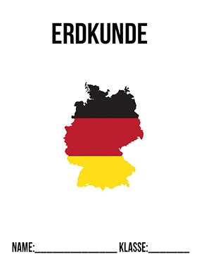 Deckblatt Deutschland für Erdkunde