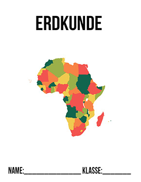 Deckblatt Afrika für Erdkunde