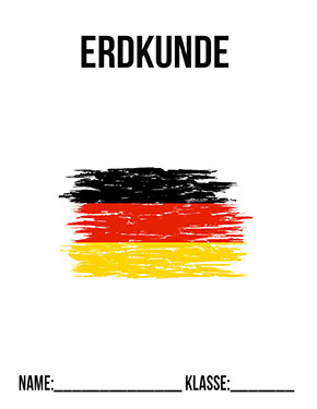 Deckblatt Deutschland Für für Erdkunde