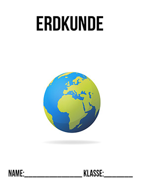 Deckblatt Erde für Erdkunde