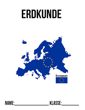 Deckblatt Europa für Erdkunde
