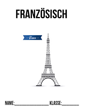 Deckblatt Mappe für Französisch