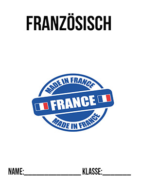 Deckblatt Klasse 5 für Französisch