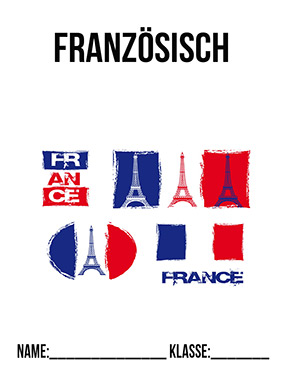Deckblatt Klasse 6 für Französisch