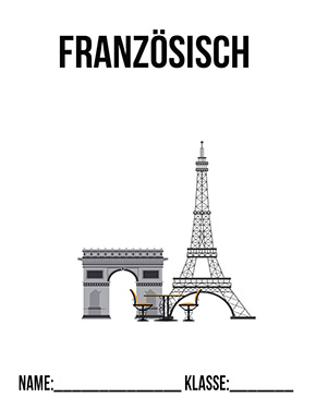 Deckblatt Klasse 8 für Französisch
