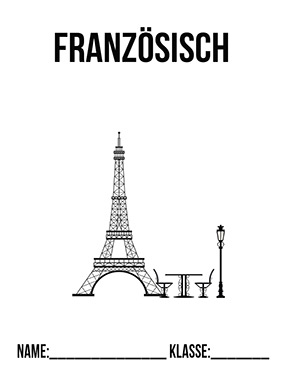 Deckblatt Klasse 9 für Französisch
