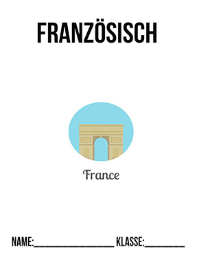 Deckblatt Portfolio für Französisch