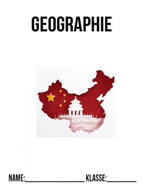 Hier kannst du dir jetzt dein gesuchtes Deckblatt Geographie China schnell und einfach erstellen und kostenlos ausdrucken.
Mit deinem persönlichen Deckblatt für deine Hefter, Schulordner und Mappen bist du super organisiert und behältst stehst den Überblick.
