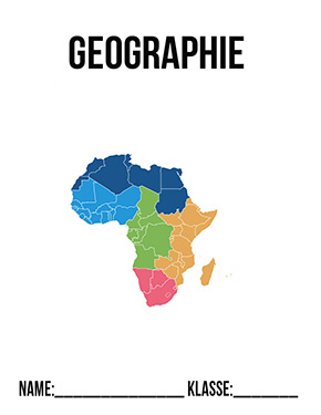 Deckblatt Für Hefter für Geographie