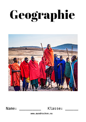 Deckblatt Afrika für Geographie