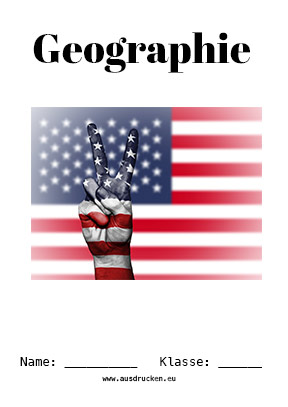 Deckblatt Amerika für Geographie