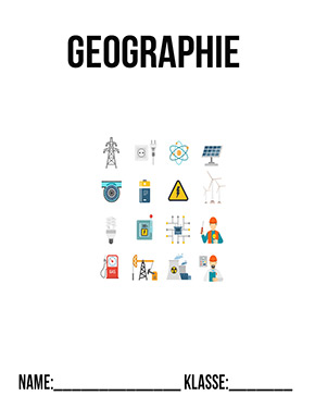 Deckblatt Klasse 10 für Geographie