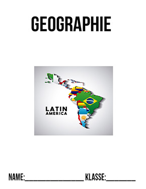 Deckblatt Klasse 8 für Geographie
