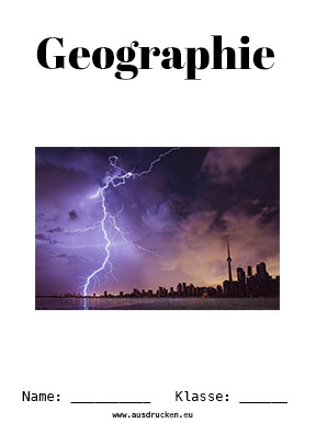 Deckblatt Wetter für Geographie