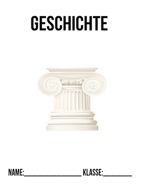 Deckblatt Klasse 5 für Geschichte