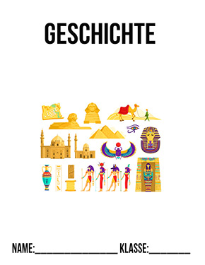 Deckblatt Klasse 8 für Geschichte