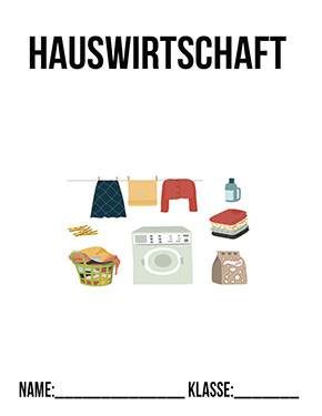 Deckblatt Klasse 7 für Hauswirtschaft