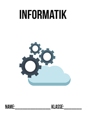 Deckblatt Klasse 5 für Informatik