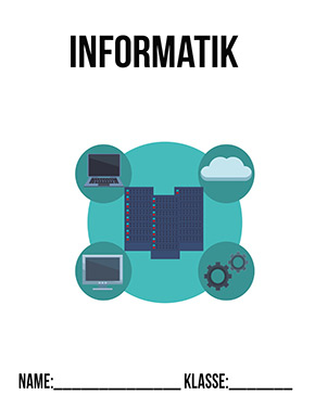 Deckblatt Klasse 8 für Informatik