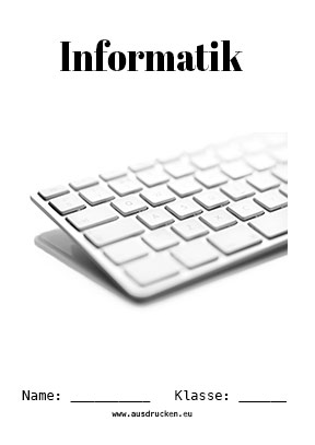 Deckblatt Computer für Informatik