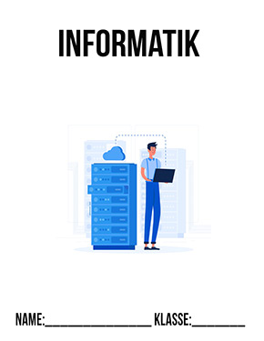 Deckblatt Klasse 5 für Informatik
