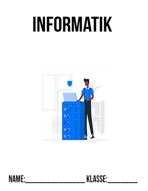Deckblatt Klasse 8 für Informatik