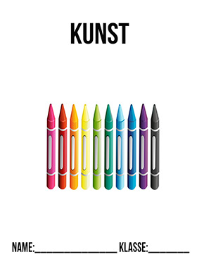 Deckblatt Portfolio für Kunst