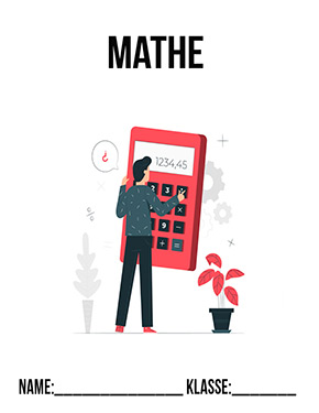 Deckblatt Klasse 6 für Mathe