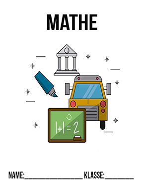 Deckblatt Klasse 5 für Mathe