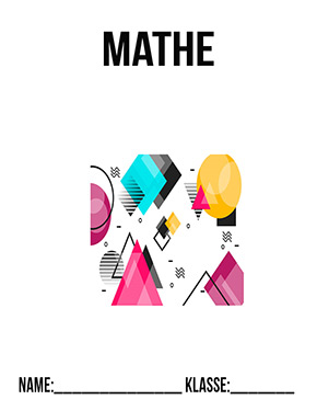 Deckblatt Geometrische Formen für Mathe