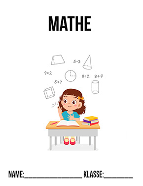 Deckblatt Mit Mädchen für Mathe