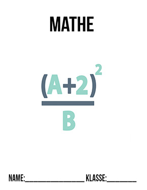 Deckblatt Brüche für Mathematik
