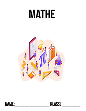 Deckblatt Mappe für Mathematik