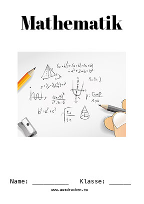Deckblatt Brüche für Mathematik