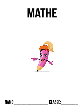 Deckblatt Klasse 4 für Mathematik