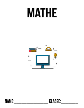 Deckblatt Klasse 8 für Mathematik