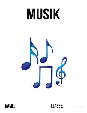 Deckblatt Hefter für Musik