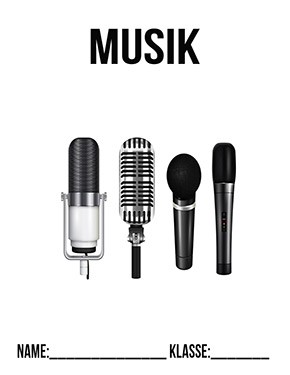 Deckblatt Ordner für Musik